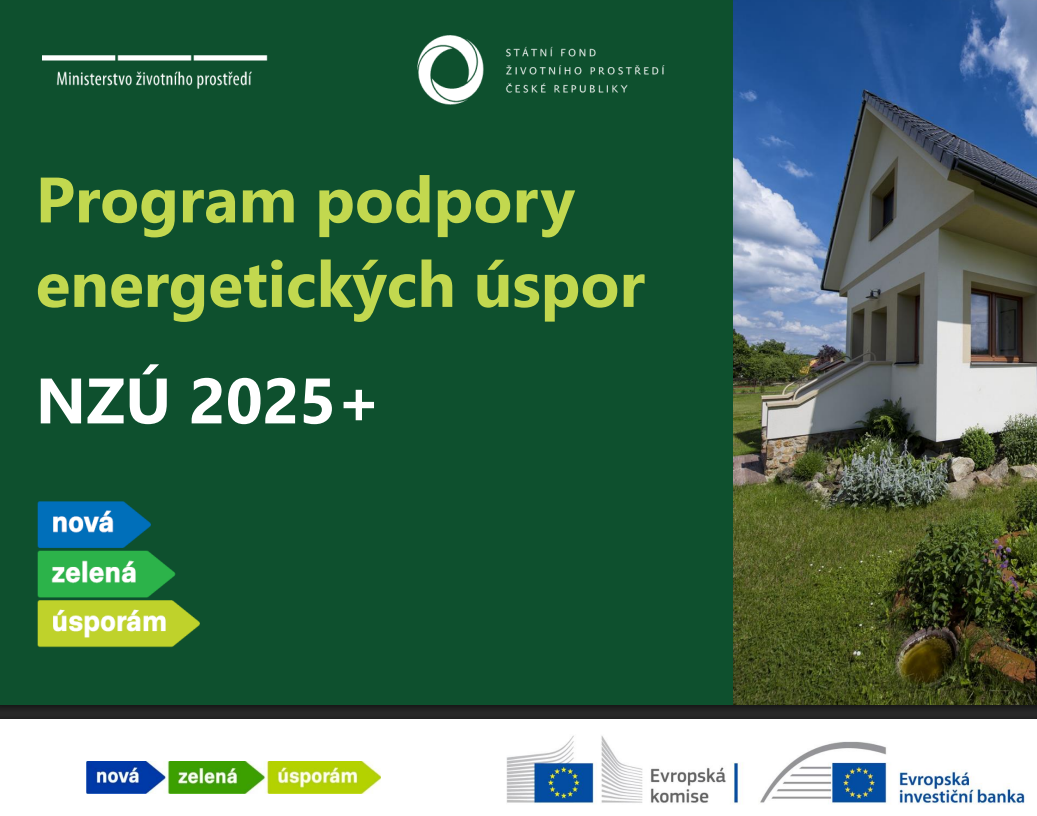 Program podpory energetických úspor NZÚ 2025+