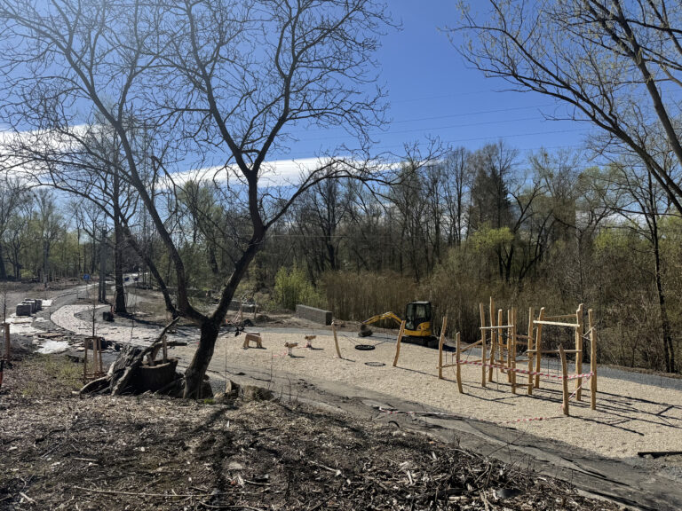 Průběh výstavby projektu Regenerace území kolem řeky Lučiny