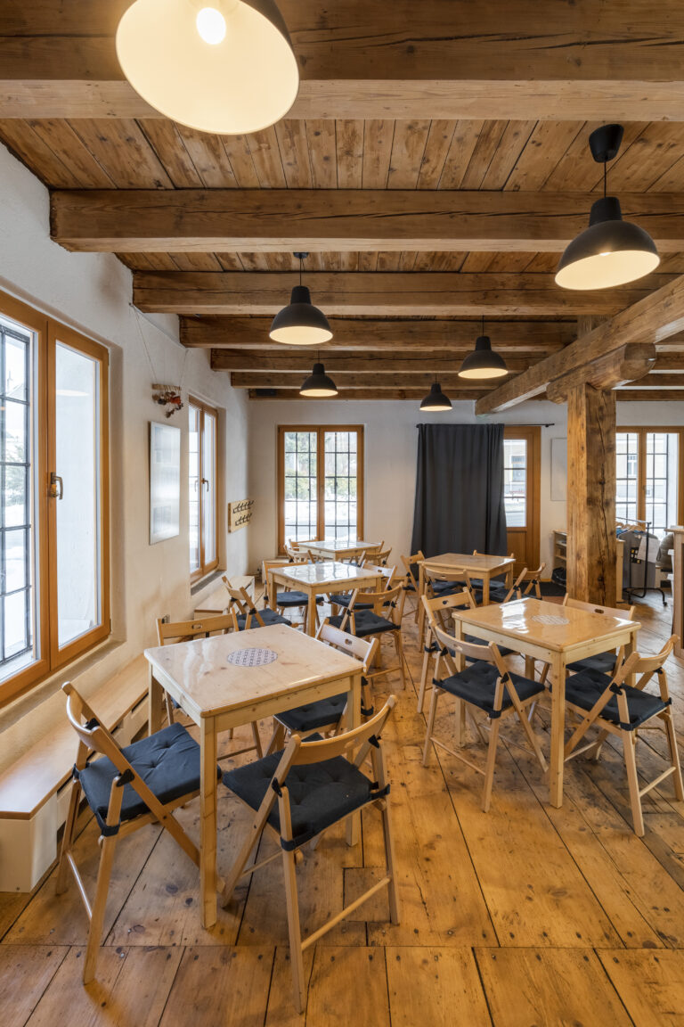 Pohled do vnitřních částí objektu.